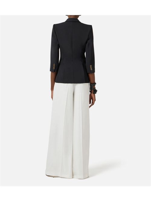 JACKET IN DOUBLE LAYER STRETCH CREPE ELISABETTA FRANCHI | GI21561E2110 nero